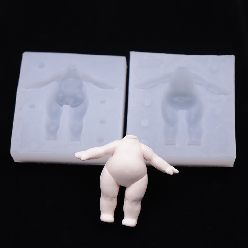 ♥超輕粘土軟陶Q版身體硅膠黏土模具身體模具翻糖 卡通人偶素體模具