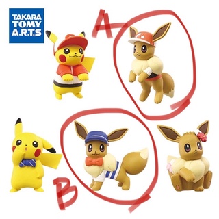 神奇寶貝 精靈寶可夢 Let's GO 皮卡丘與伊布公仔 TAKARA TOMY