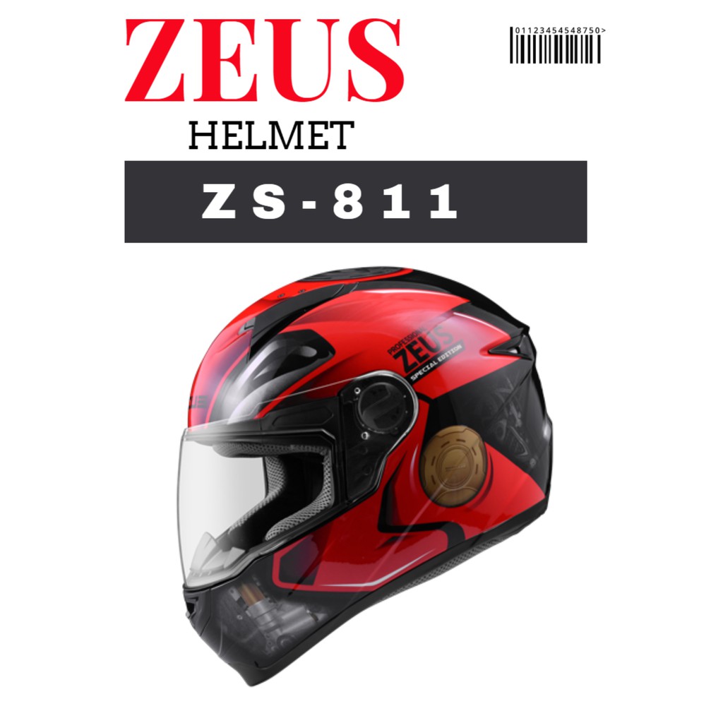ZEUS ZS-811 AL39彩繪 輕量 內襯可拆洗 全罩安全帽