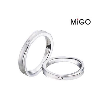 （Hueibe Shop)高質感米格Migo鋼飾相遇白鋼戒指SRD662-11