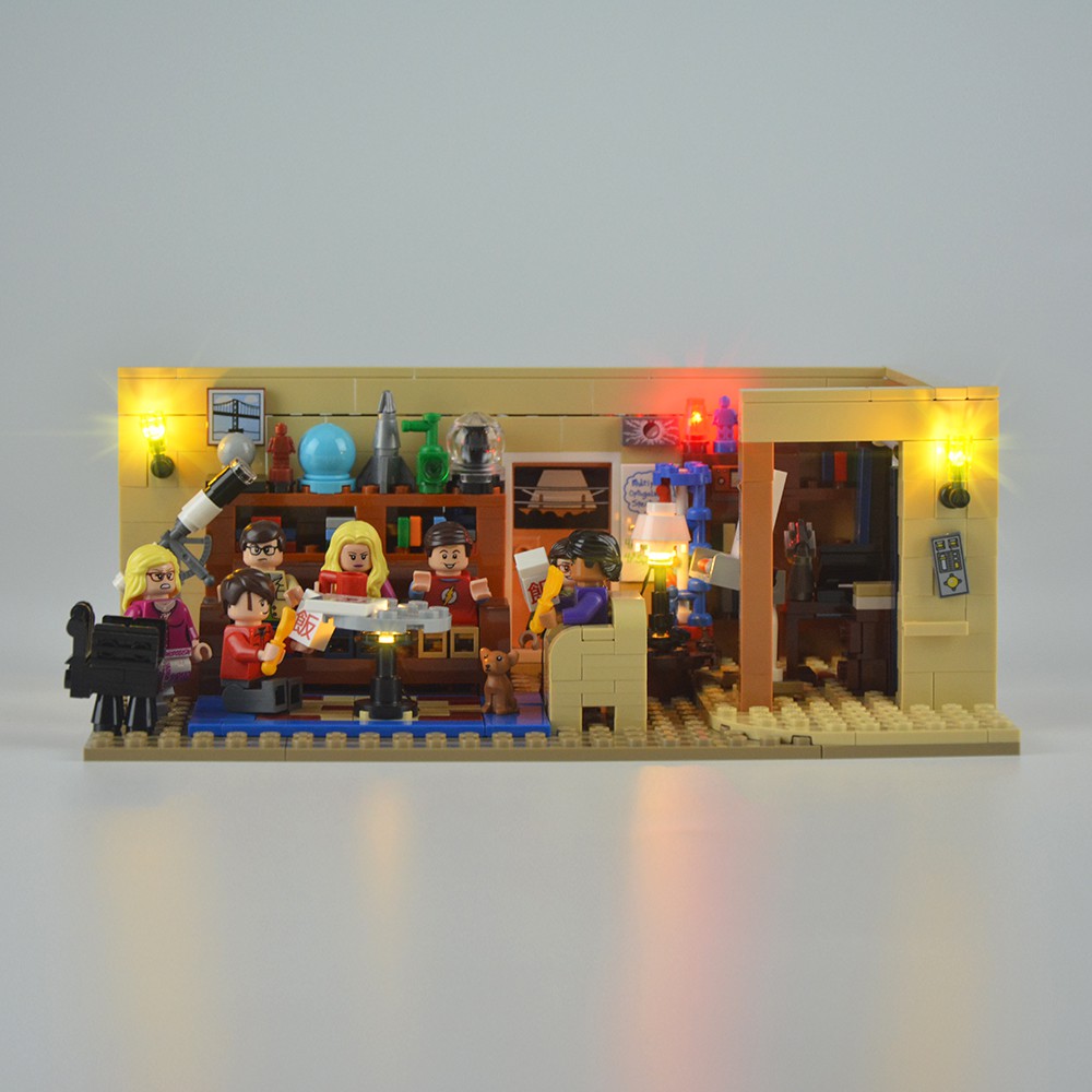 Qmi 積木燈組相容樂高 生活大爆炸lego Big Bang Theory 蝦皮購物