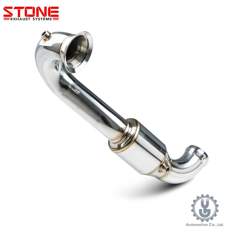 STONE巨石｜Benz AMG GLA45｜Eddy Catalytic Downpipe｜排氣管【YGAUTO】