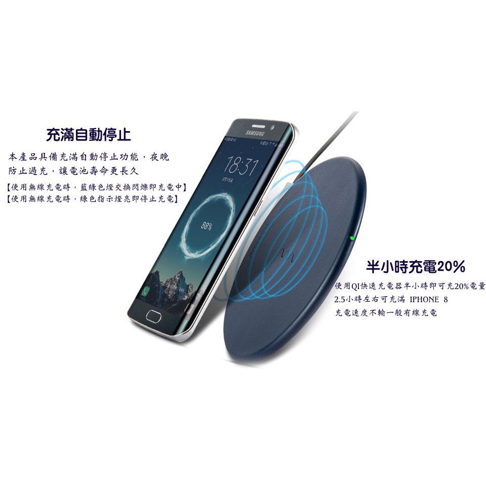 【免運費】JOYROOM W100 QI 無線充電器 快速充電 無線充電板  Samsung s8/s8+/note8