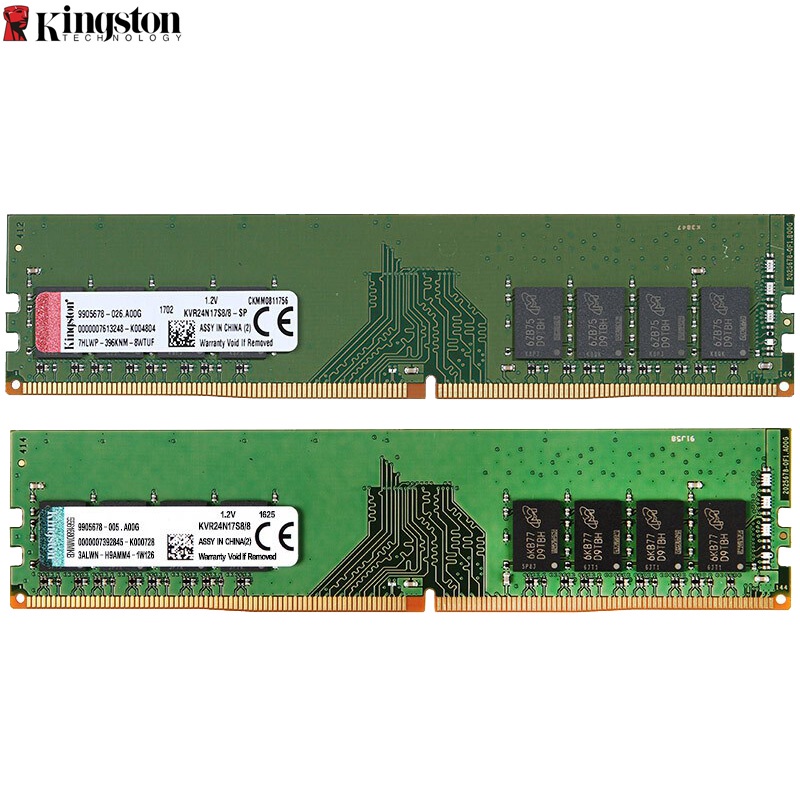 金士頓台式機內存 DDR4 4GB 8GB 2133/2400/2666MHz DIMM PC4 內存