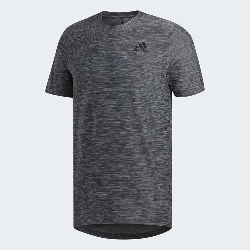 Adidas ALL SET TEE 2 男款灰色吸濕排汗運動短袖上衣-NO.FL8478