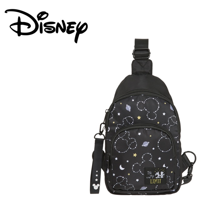 Disney 迪士尼 米奇星座-單肩包#黑 PTD21-B1-81BK 單肩後背包 胸包 單肩背包