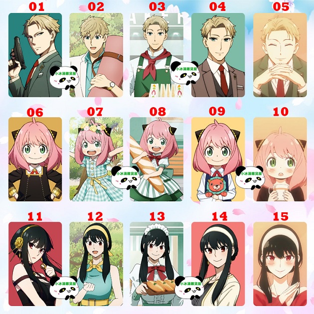 悠遊卡貼 SPY×FAMILY間諜家家酒 洛伊德·佛傑 約兒·佛傑 安妮亞·佛傑 動漫