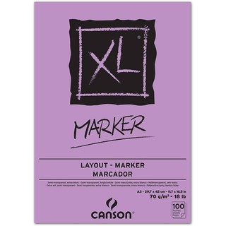 【板橋酷酷姐美術】法國 Canson 康頌 XL系列 Marker 麥克筆繪畫本 紫皮