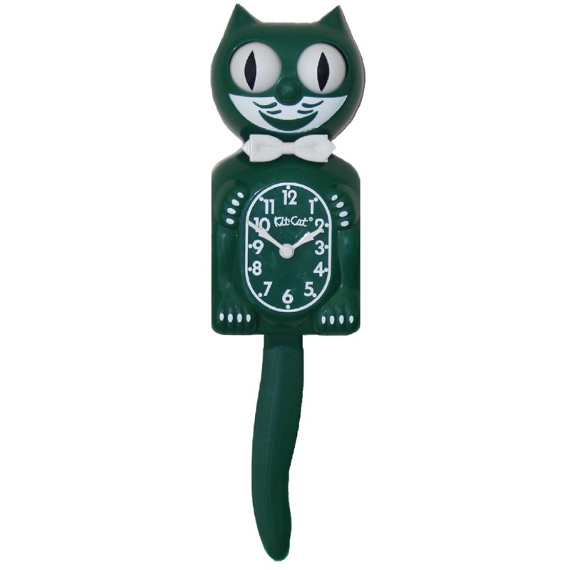 美國 Kit-Cat Klock 貓時鐘 - Hunter Green 深綠色
