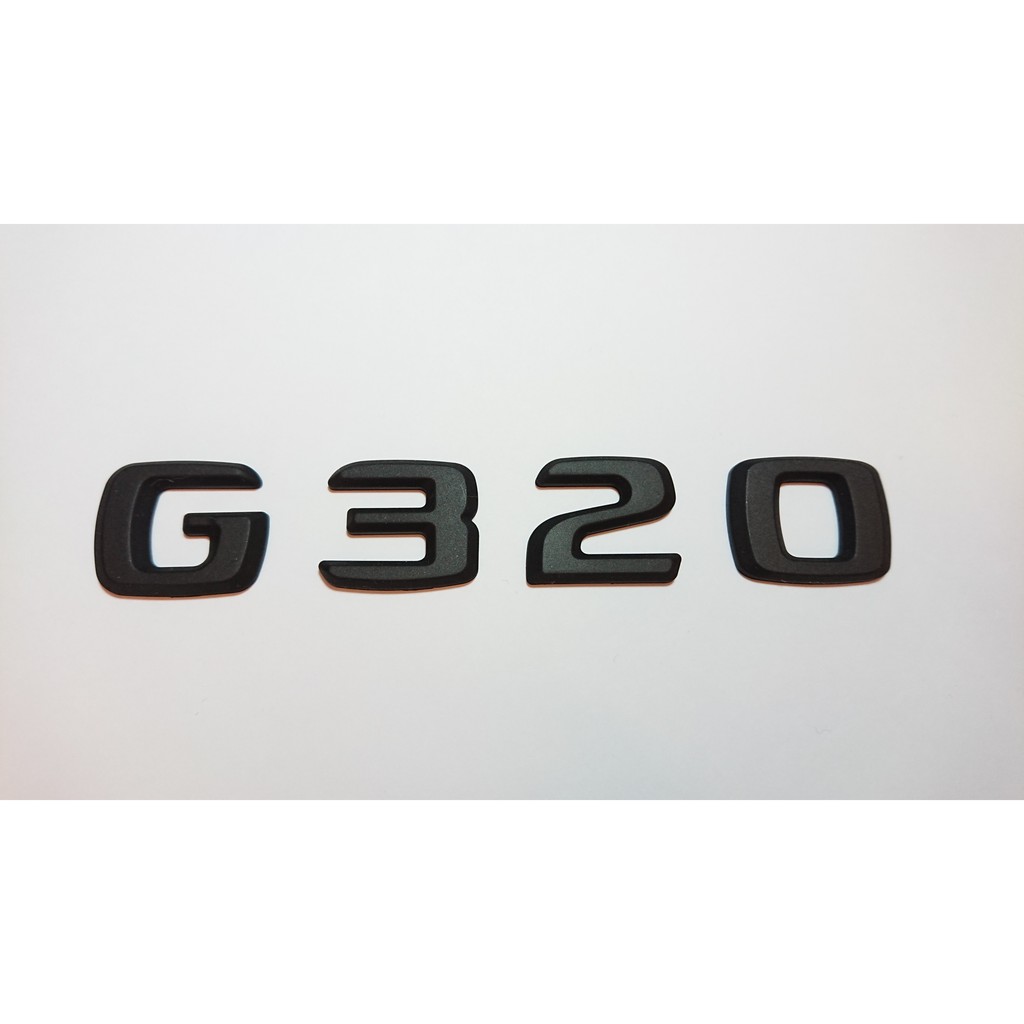 圓夢工廠 Benz 賓士 08~on G W463 G320 超質感 改裝消光黑 後車箱字貼 字標 同原廠款式
