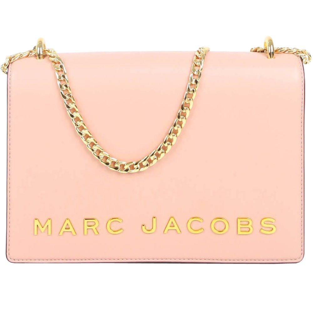 【MARC BY MARC JACOBS】DOUBLE TAKE芭蕾粉皮革斜背包