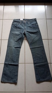 西方不敗全新美國版Levi's 527 LOW BOOT CUT低腰靴型牛仔褲反光布料口袋加蓋Levis W31