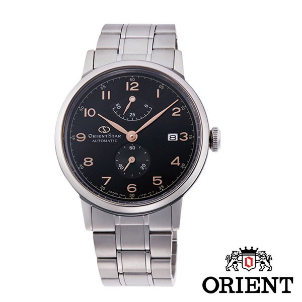 ORIENT STAR 東方之星 經典數字黑面鋼帶機械錶 藍寶石水晶玻璃鏡面 RE-AW0001B