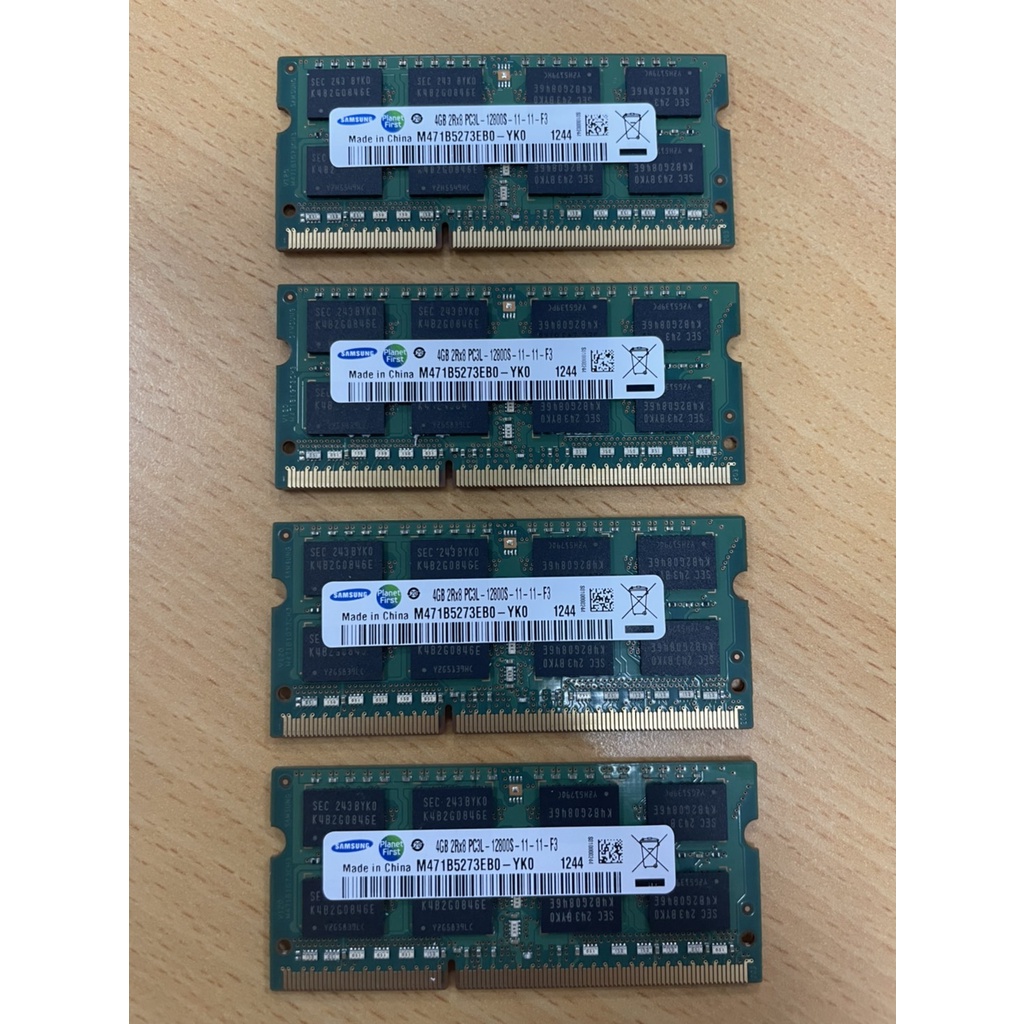 【3C 小舖】 筆電 Samsung  4GB DDR3  2R*8  PC3L-12800S-11-11-F3