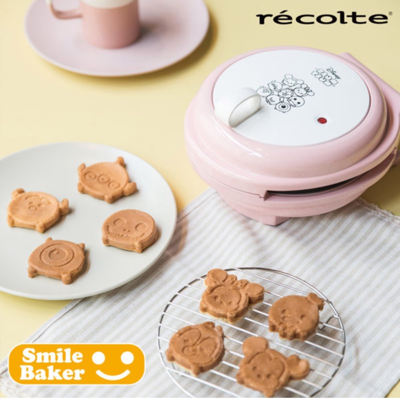 【預購】全新正品日本麗克特Recolte smile baker微笑鬆餅機 Disney tsum tsum系列 米奇
