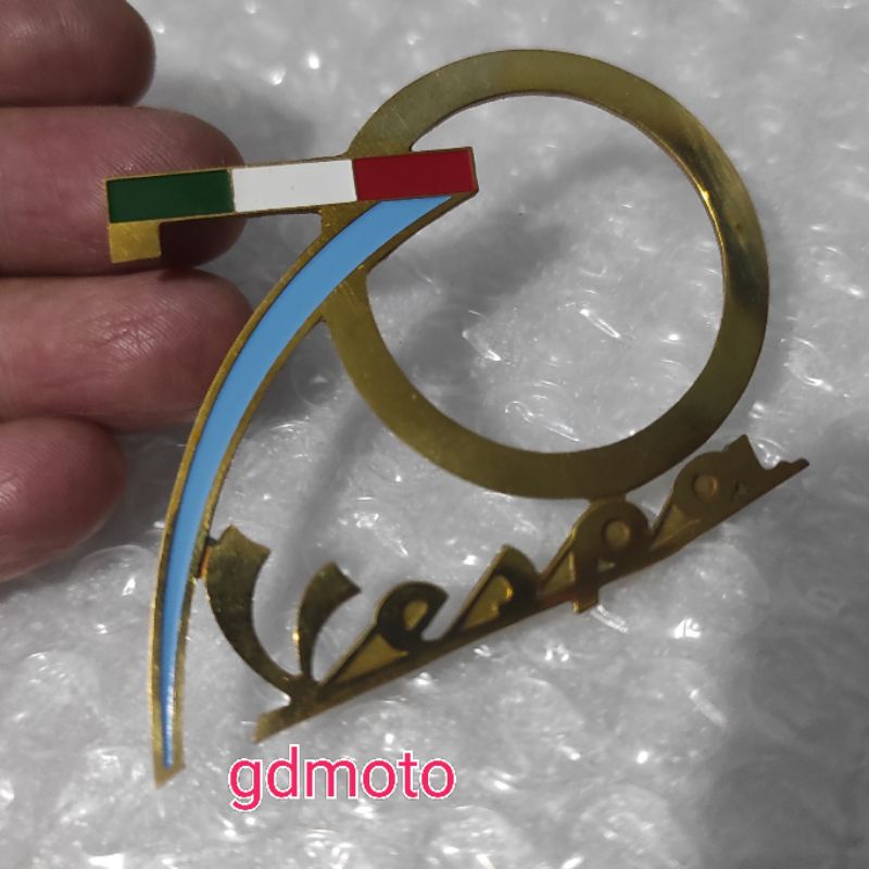 Vespa 徽章徽章貼紙金屬 70 週年意大利