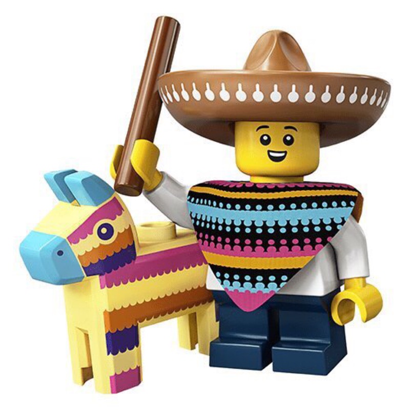 【全新現貨】樂高 Lego 71027 1號 皮納塔男孩/墨西哥帽 (全新僅拆開確認角色)人偶包20代 含底板