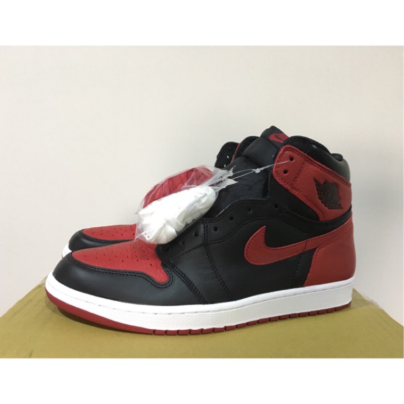 [US10] NIKE AIR JORDAN 1 BRED BANNED 2016 櫻木 黑紅一代