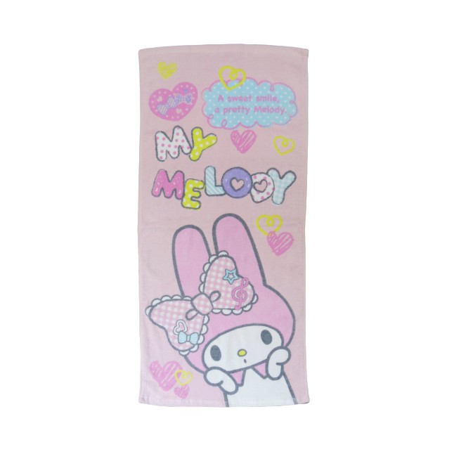 【Sanrio三麗鷗】美樂蒂心情毛巾 100%棉 33x76cm