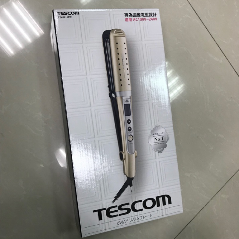 Tescom 限時特價TTH2610TW 電棒一支多用-離子夾 電棒捲 出國可用 全新