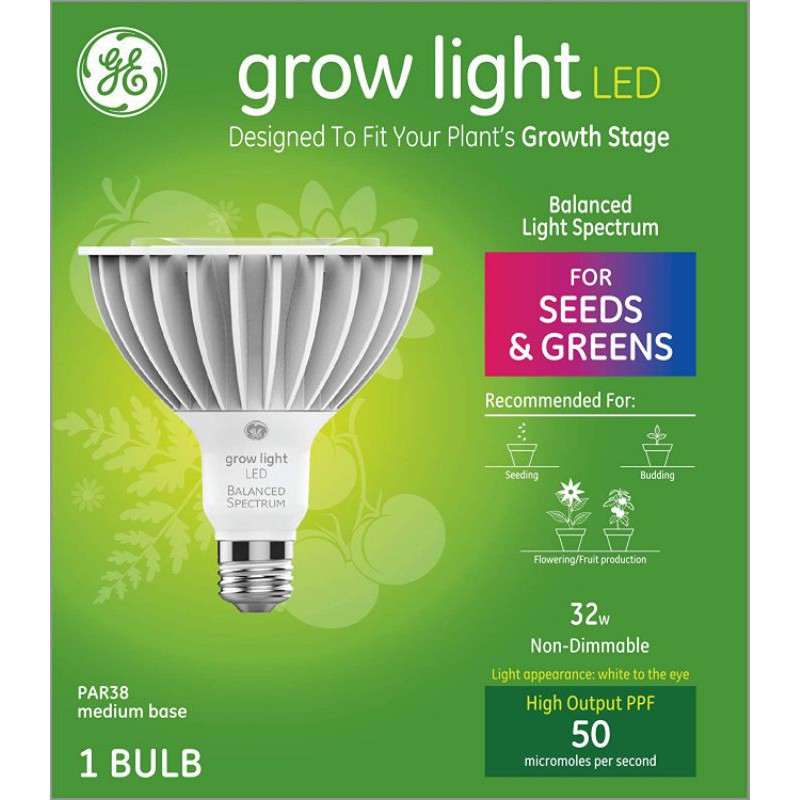 【現貨】GE植物燈 GE grow light LED 32W全光譜 美國原廠 奇異 塊根 多肉 鹿角蕨 觀葉植物專用