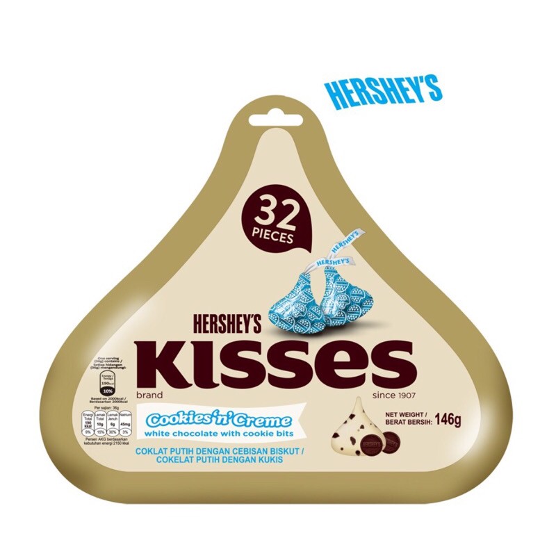 好時 Hershey's Kisses巧克力(80g)巧酥白巧克力