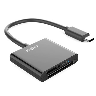 fujjiei 迷你手機筆電讀卡機 USB3.1 Type c 讀卡機 for SD.Micro SD (OTG)