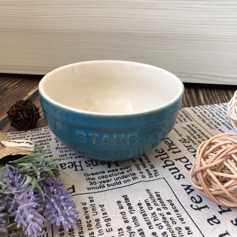 #全新#【法國🇫🇷Staub】 Staub 陶瓷碗/餐碗12cm -綠松石