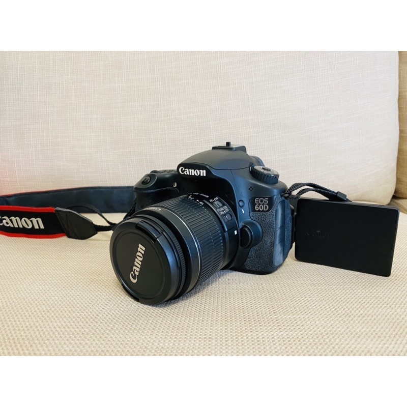 ［二手] Canon 60D 單眼相機搭Canon EF-S 18-55mm F3.5-5.6 II 公司貨