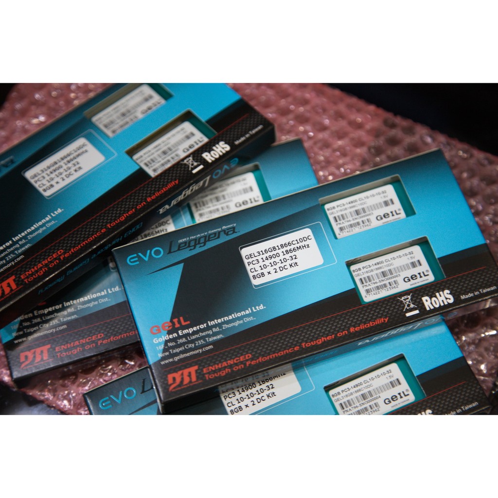 GEIL  DDR3-1866 16GB(8GB*2) EVO Leggera 記憶體