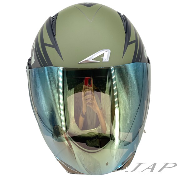 瑞獅 ZEUS 613B 613A 半罩安全帽專用鏡片 電鍍金 4/3 原廠鏡片 耐刮 抗UV （不含安全帽！）