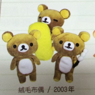 拉拉熊 懶熊 最初登場 日本正版 景品 抱枕 瞇眼 笑臉 拿草