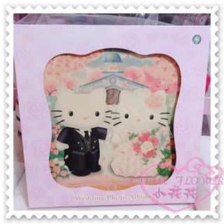 ♥小花花日本精品♥Hello Kitty 丹尼爾結婚造型禮堂玫瑰花櫻花相本生活紀錄本居家必備 56709407