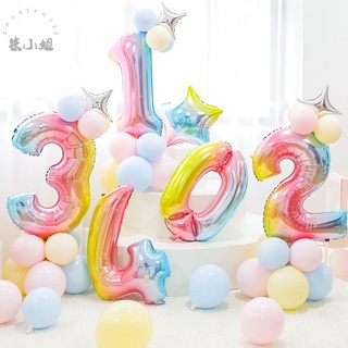 大數字氣球立柱 創意個性生日派對成人派對裝飾路引兒童周歲寶寶