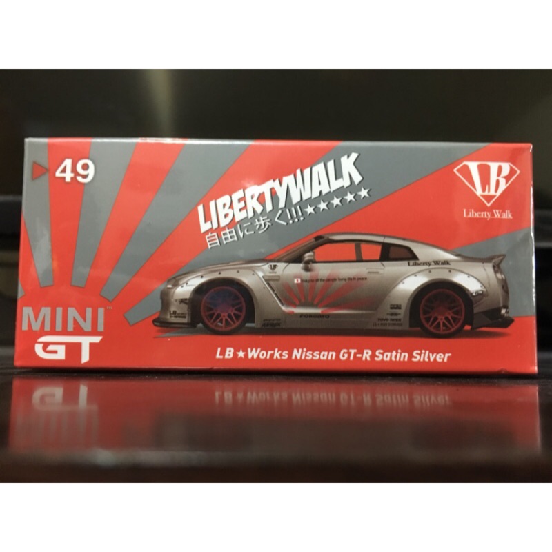 Mini GT LB GTR R35 合金模型車 寬體Liberty Walk 寬體 1:64 1/64（現貨)消光銀