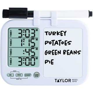 taylor precision 5849 計時器 附白板 four-event digital timer