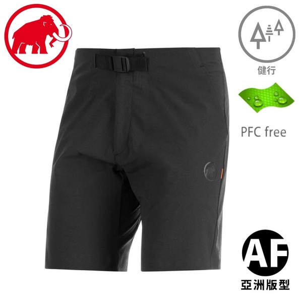 【MAMMUT 長毛象 男 Trekkers 2.0 Shorts AF快乾健行短褲《黑》】1023-00470/登山