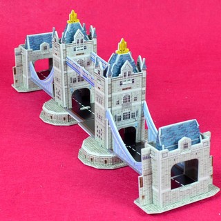 CubicFun 樂立方 3D立體拼圖立體模型 S3010 今生必遊景點 倫敦鐵橋塔橋1 迷你 佳廷模型 M54242