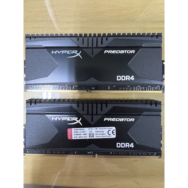 kingston hyperx predator 32gb (2x16gb) 3000mhz ddr4 記憶體