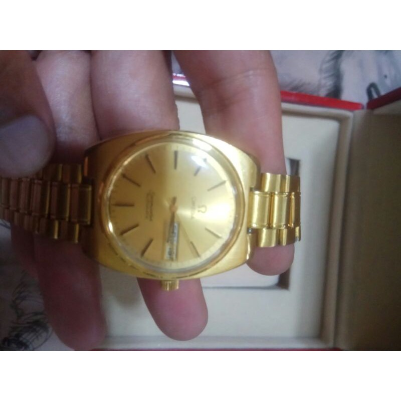 古董錶 Omega 海馬 自動上鍊  土豪金  手錶