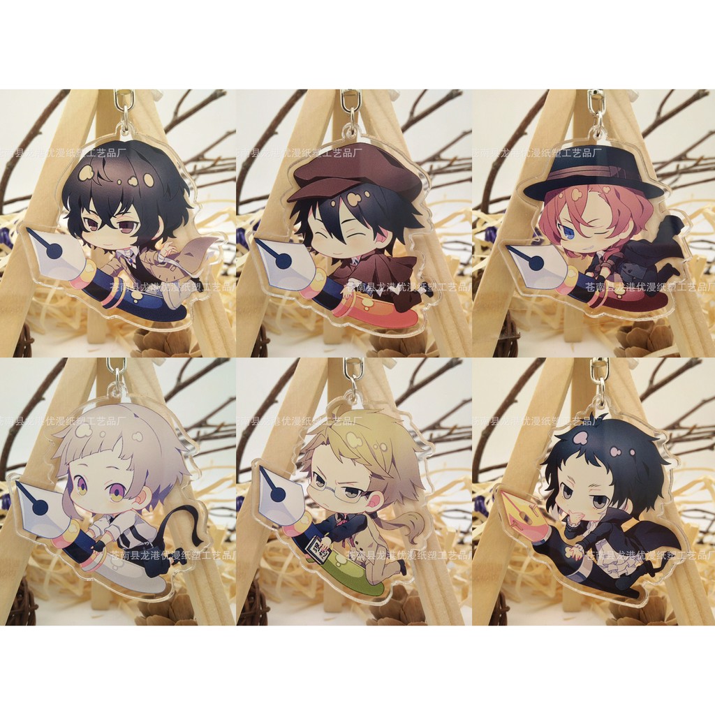 現貨 文豪野犬雙面壓克力吊飾6款 太宰治中島敦中原中也芥川龍之介江戶川亂步國木田獨步 蝦皮購物