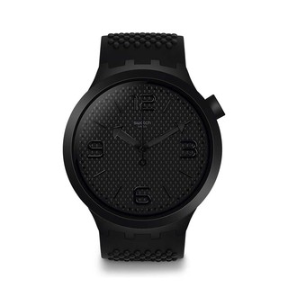 Swatch BBBLACK 大錶面手錶/男錶/女錶/瑞士製造 SO27B100 (47mm)【官方旗艦店】