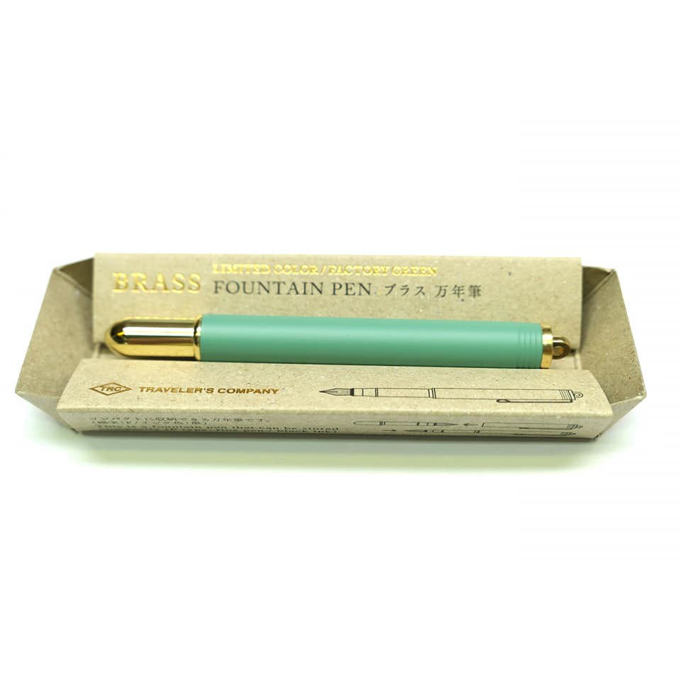 瘋艾比 Midori Traveler S Company Tn Brass 黃銅鋼筆限量色工廠綠限定色 蝦皮購物