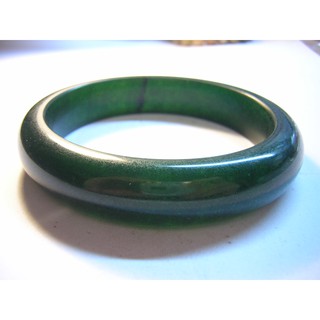 【採鑫坊】新疆碧玉手鐲~直徑63mm《低起標.無底價》~附禮盒