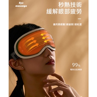 促銷 可視化按摩眼罩 石墨烯加熱眼罩 熱敷/冷敷 (USB充電) 三段調溫 七段震動 按摩 15分鐘自動關機