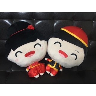 皇樓Q版午睡抱枕娃娃一對