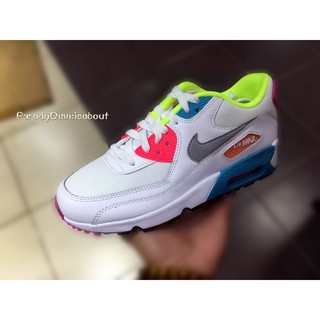 問真假請跳過「Parody」Nike Air Max 90 Mesh GS 混搭色 女孩 22-25CM