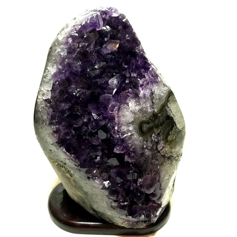 ［收藏家］頂級天然烏拉圭紫晶片 紫晶鎮 esp等級 大角子瑪瑙邊 2.6Kg