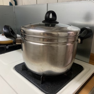鍋寶 雙耳 不鏽鋼湯鍋 22公分 也可當蒸鍋 料理鍋 火鍋 二手廚具