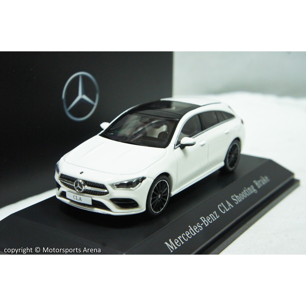 【現貨特價】賓士原廠 1:43 Spark Mercedes Benz CLA SB X118 2019 白色/深藍